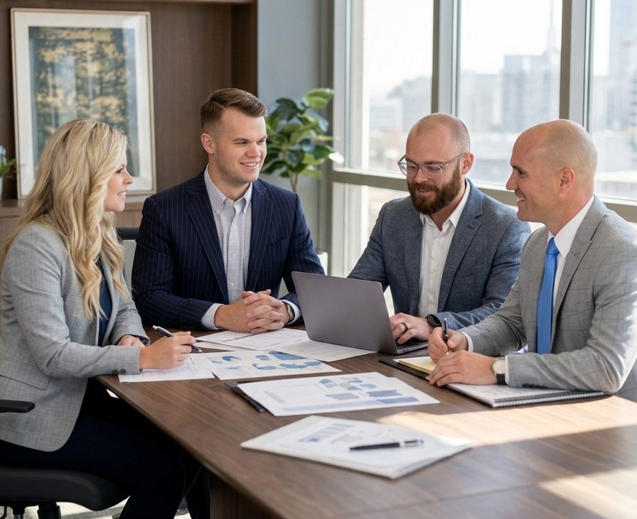 Black Diamond Financial Solutions advisors reviewing a client plan